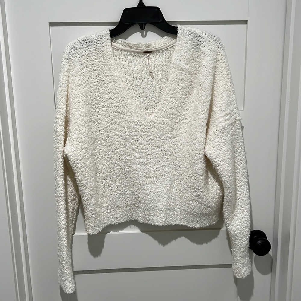 Free People White Sweater